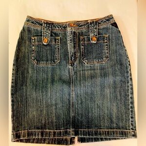 Riders Copper Collection Women’s Denim Skirt, Size 7/8 M, Faded